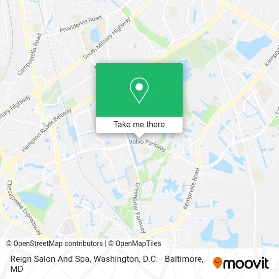 Reign Salon And Spa map