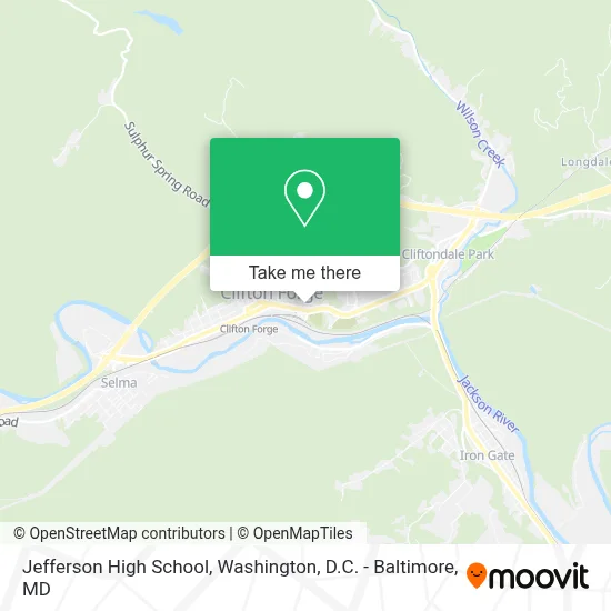 Jefferson High School map
