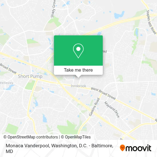 Monaca Vanderpool map