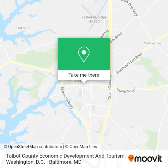 Talbot County Economic Development And Tourism map
