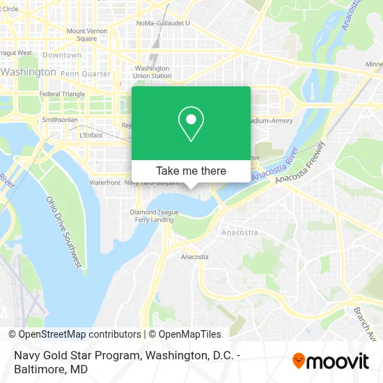 Navy Gold Star Program map