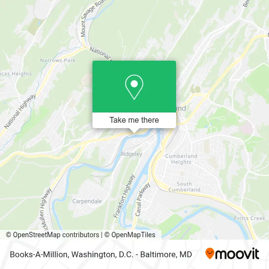 Books-A-Million map