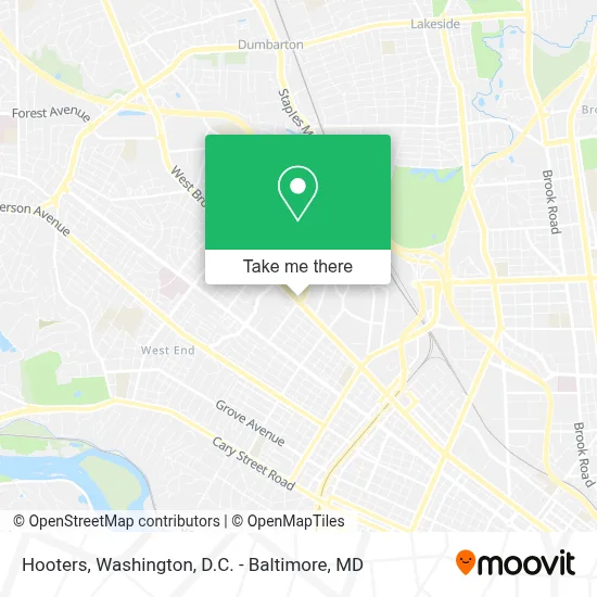 Hooters map