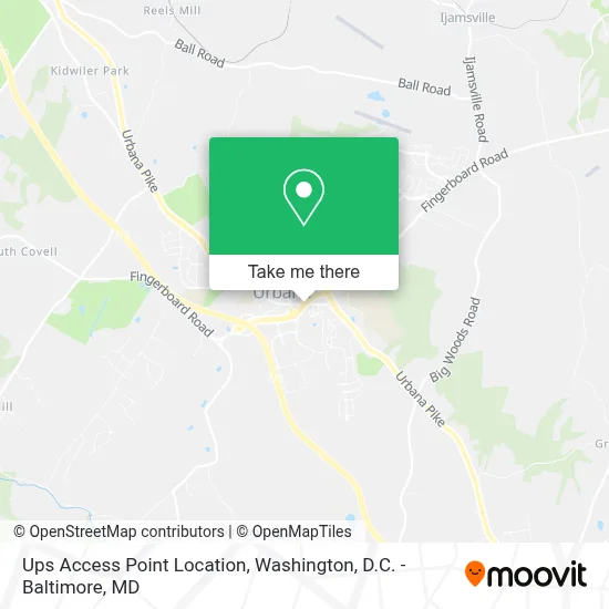 Ups Access Point Location map