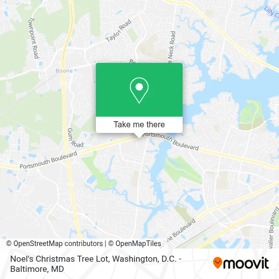 Noel's Christmas Tree Lot map