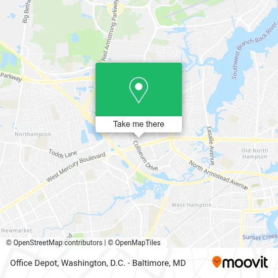 Office Depot map