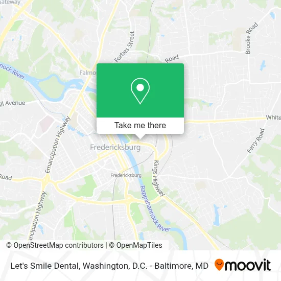 Let's Smile Dental map