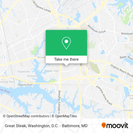 Great Steak map