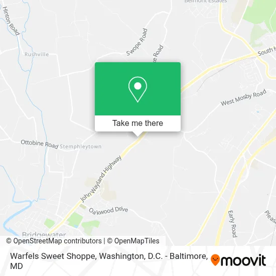Warfels Sweet Shoppe map