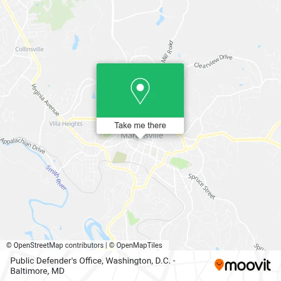Public Defender's Office map
