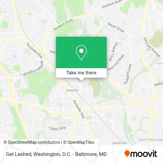 Get Lashed map