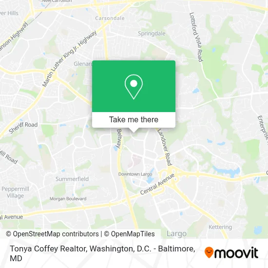 Tonya Coffey Realtor map