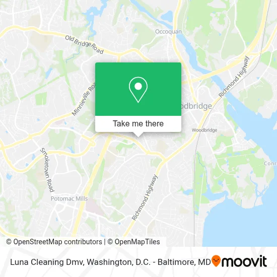 Luna Cleaning Dmv map