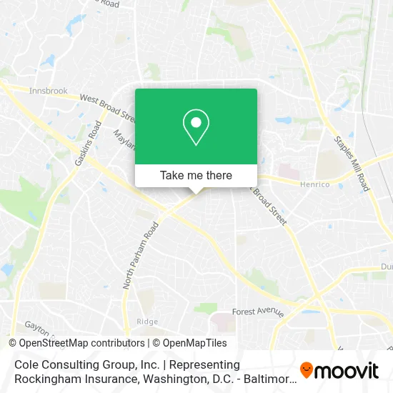 Cole Consulting Group, Inc. | Representing Rockingham Insurance map