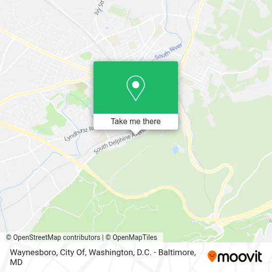 Waynesboro, City Of map