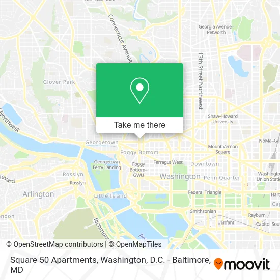 Square 50 Apartments map