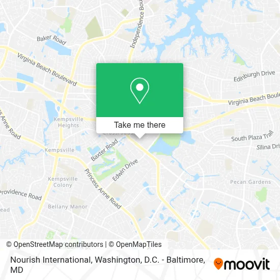 Nourish International map