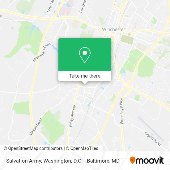 Salvation Army map