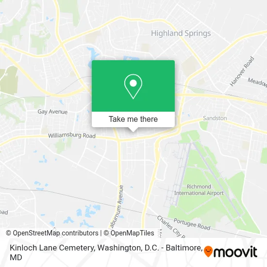 Kinloch Lane Cemetery map