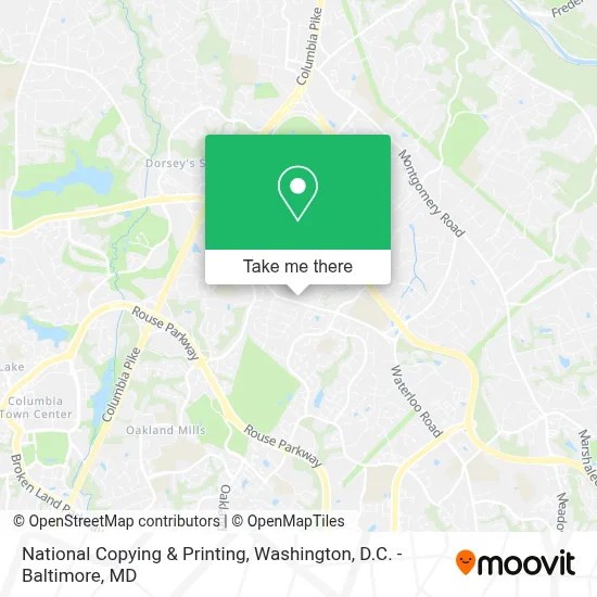 National Copying & Printing map