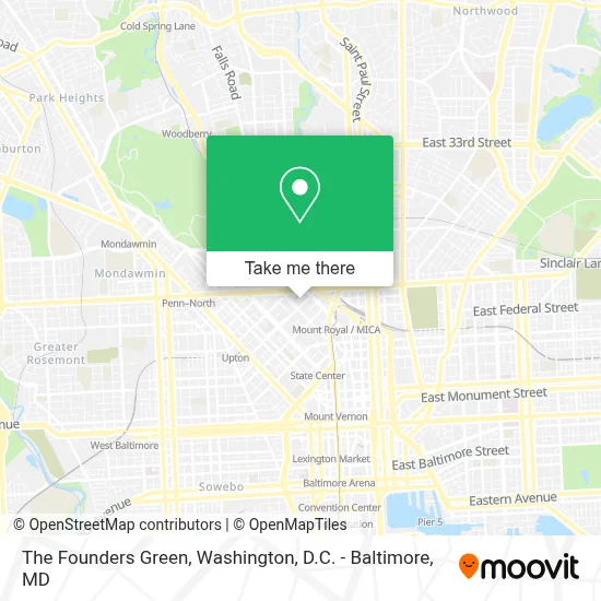 The Founders Green map