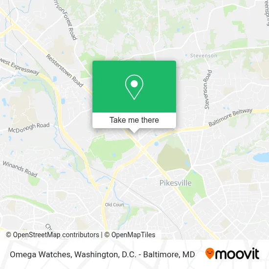 Omega Watches map