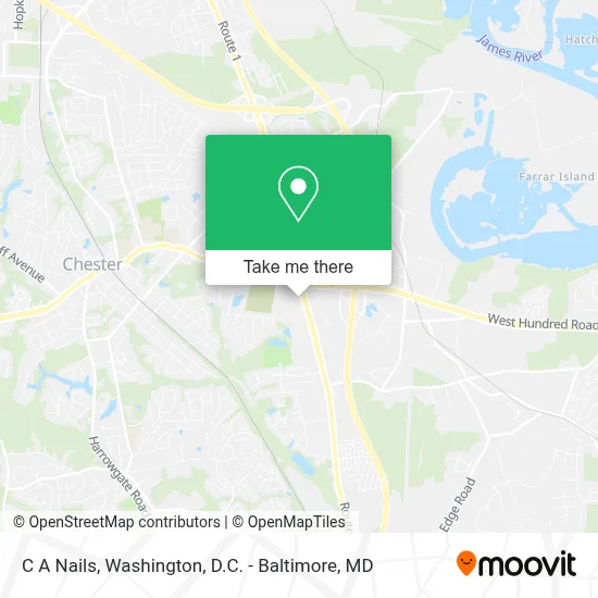 C A Nails map