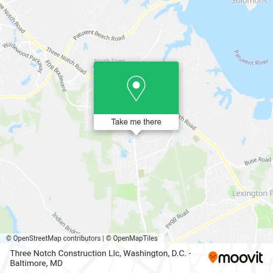 Three Notch Construction Llc map