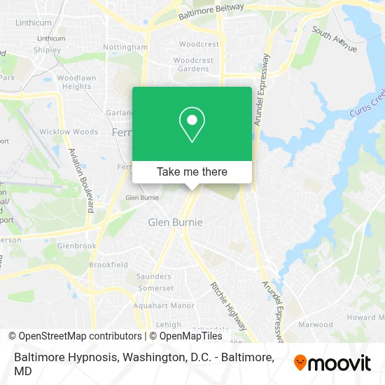 Baltimore Hypnosis map