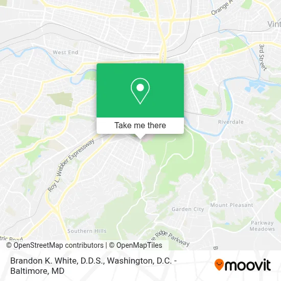Brandon K. White, D.D.S. map