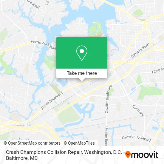 Crash Champions Collision Repair map
