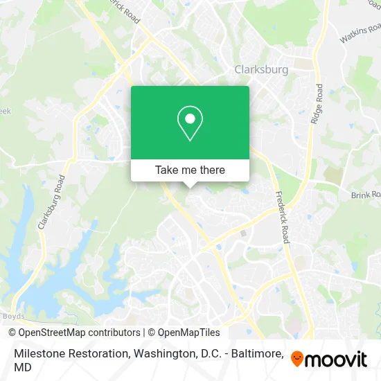 Milestone Restoration map