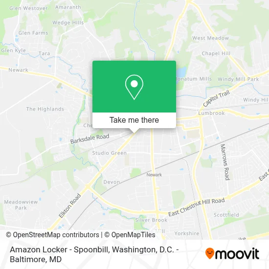 Amazon Locker - Spoonbill map