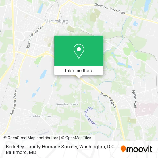 Berkeley County Humane Society map