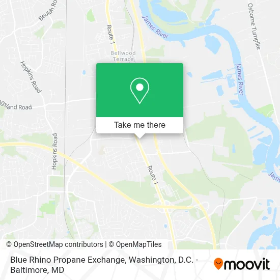 Blue Rhino Propane Exchange map