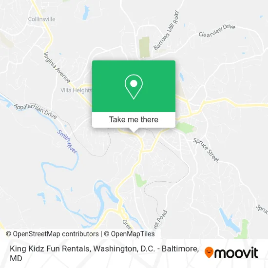 King Kidz Fun Rentals map