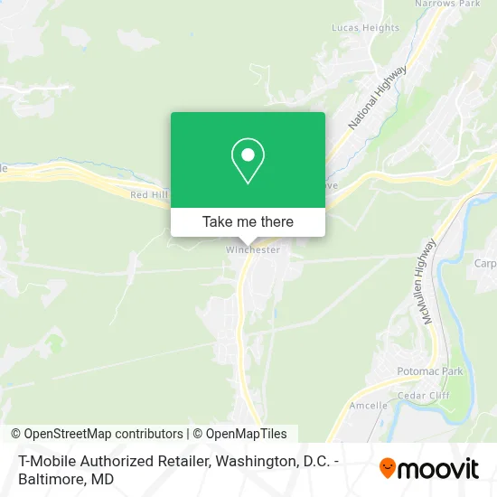 T-Mobile Authorized Retailer map