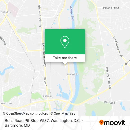 Bells Road Pit Stop #537 map