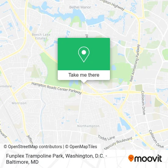 Funplex Trampoline Park map