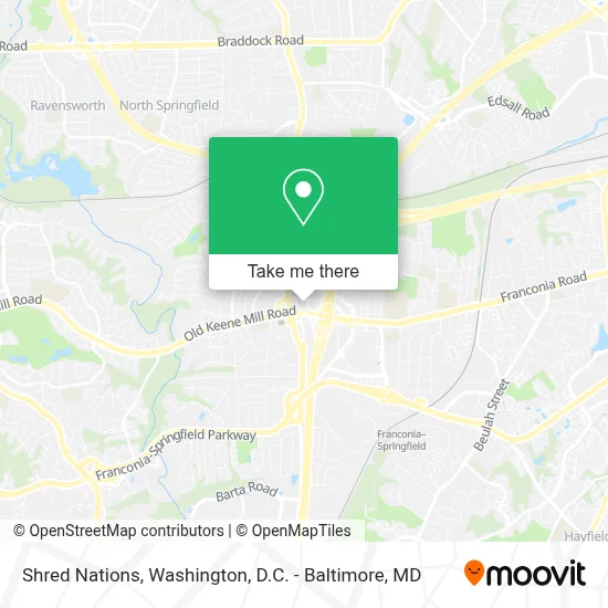 Shred Nations map