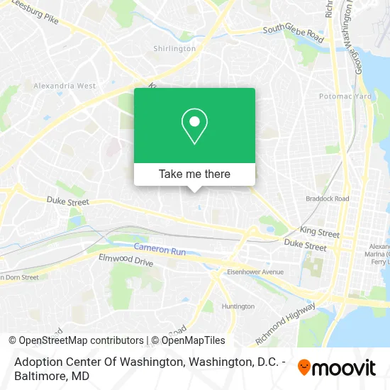 Adoption Center Of Washington map