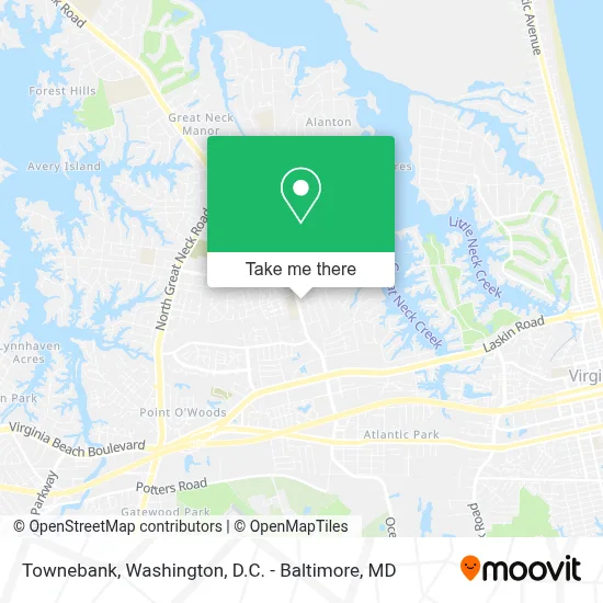 Townebank map