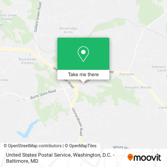 United States Postal Service map