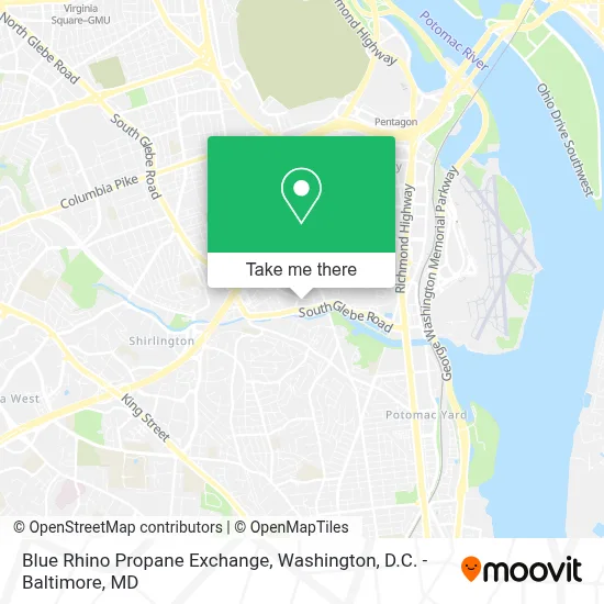 Blue Rhino Propane Exchange map