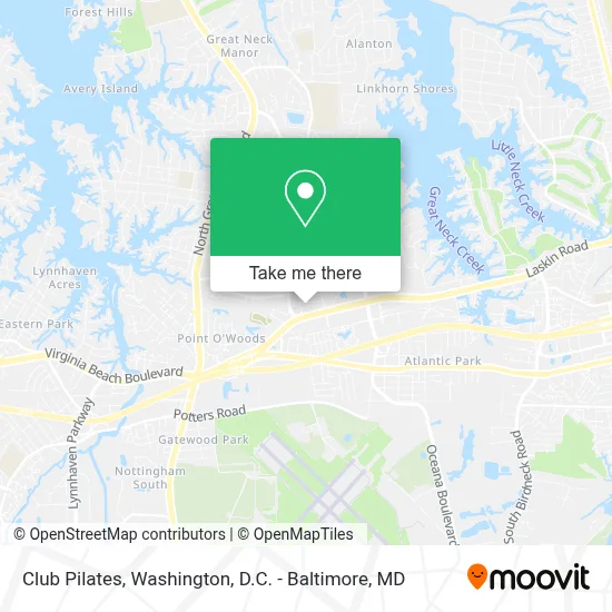 Club Pilates map