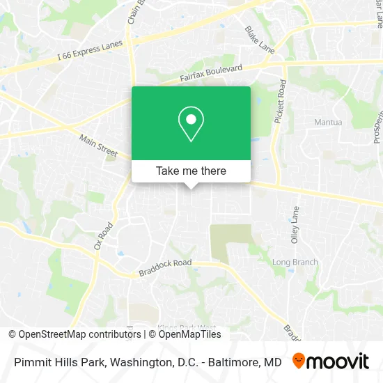 Pimmit Hills Park map