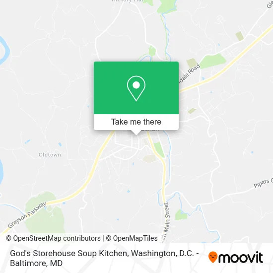God's Storehouse Soup Kitchen map