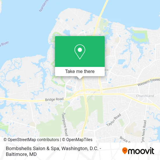 Bombshells Salon & Spa map
