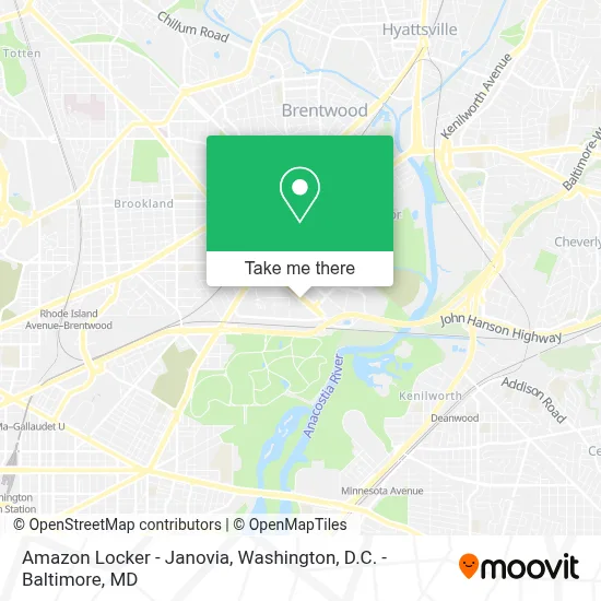 Amazon Locker - Janovia map