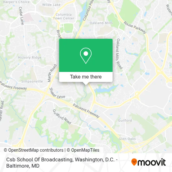 Csb School Of Broadcasting map